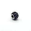 charm pandora rond orné de pierres bleues argent 925 millième (22 ct) 2,54g