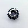 charm pandora rond orné de pierres bleues argent 925 millième (22 ct) 2,54g