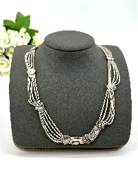 collier ancien drapé  argent 925 millième (22 ct) 44,01g