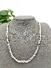 collier en argent maillon bille fine  argent 925 millième (22 ct) 9,44g