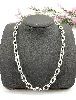 collier en argent maillons ovales l49cm argent 925 millième (22 ct) 50g
