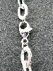 collier en argent maillons ovales l49cm argent 925 millième (22 ct) 50g