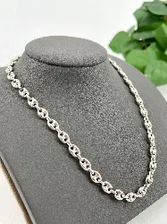 collier grain de cafe argent 925 millième (22 ct) 26,40g