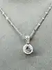 collier swarovski pendentif solitaire zircon