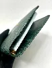 couverture agenda / porte cartes louis vuitton pm taiga en cuir vert