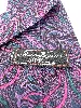 cravate 100% soie alain figaret ton violet à motif paisley
