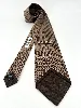 cravate 100% soie gianfranco ferre marron et brun foncé à motif géométrique