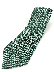 cravate mario valentino tissée verte à motif géométrique