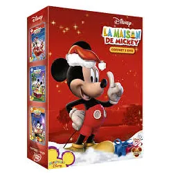dvd la maison de mickey - coffret - à la rescousse du père noël + contes & surprises + indices, surprises et friandises - pack