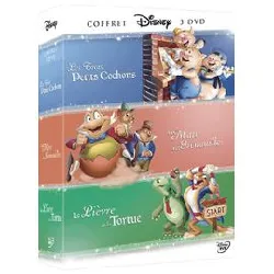 dvd les les trois petits cochons + le lièvre et la tortue + la mare aux grenouilles - les intemporels - coffret 4 - pack