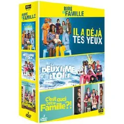dvd rire en famille - coffret : il a déjà tes yeux + la deuxième étoile + c'est quoi cette famille ? - pack