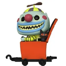 figurine funko! pop - l'étrange noël de m. jack [disney] - clown in jack int the box chariot (57266)