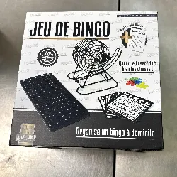 jeu de bingo - l 65 cm x l 28 cm x h 22 cm - noir