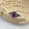 kmbg006 bague amethyste ovale argent 925 millième (22 ct) 2,7g