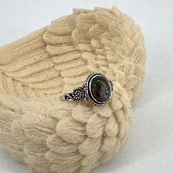 kmbg006 bague labradorite ovale argent 925 millième (22 ct) 2,7g