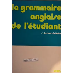 livre grammaire anglaise de l'étudiant - edition 1995