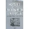 livre histoire de la philosophie occulte