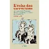 livre l'écho des cavernes