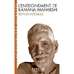 livre l'enseignement de ramana maharshi (l'enseignement de ramana maharshi - spiritualités vivantes) nouvelle édition intégrale