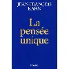 livre la pensée unique