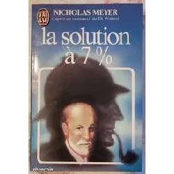 livre la solution à sept pour cent - d'après un manuscrit inédit du d watson