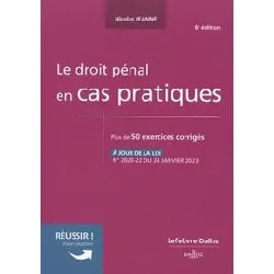 livre le droit pénal en cas pratiques