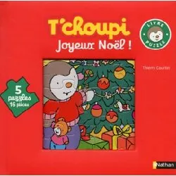 livre le livre - puzzle de t'choupi: joyeux noël !