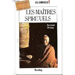livre les maitres spirituels (ancienne edition)
