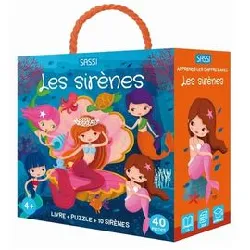 livre les sirènes - avec 1 puzzle et 10 sirènes