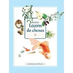livre petites leçons de choses