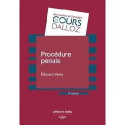 livre procédure pénale