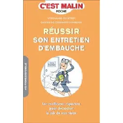 livre réussir son entretien d'embauche, c'est malin