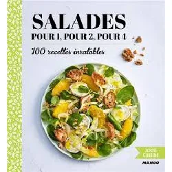 livre salades pour 1, pour 2, pour 4