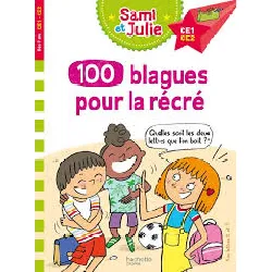 livre sami et julie 100 blagues pour la récré