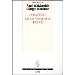 livre stratégie de la thérapie brève