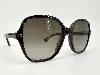 lunettes de soleil gucci gg0092s oversize femme monture écaille verres marron dégradés