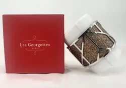 manchette/ bracelet les georgettes en cuir reversible paillettes