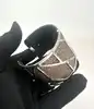 manchette/ bracelet les georgettes en cuir reversible paillettes