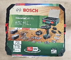 pack perceuse-visseuse bosch universal drill 18v - 2 batteries - malette et embouts