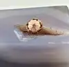pandora charm en forme de fleur de magnolia rose avec cristal rose poudré