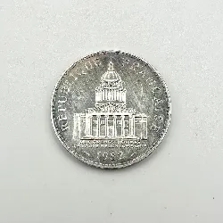 pièce 100 francs panthéon 1982 argent 900 millième 14,96g