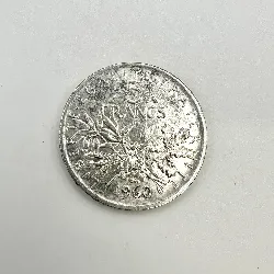 pièce 5 francs semeuse 1960 argent 835 millième 12,01g