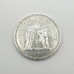 pièce 50 francs hercule 1976 argent 900 millième 29,99g