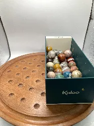 plateau solitaire avec pierre de madagascar