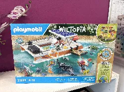 playmobil wiltopia 71623 - bateau de surveillance des récifs coralliens