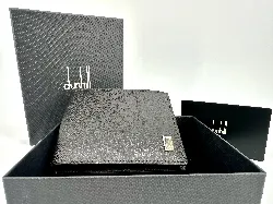 portefeuille dunhill en cuir noir
