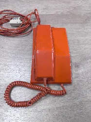 poste telephone fixe contempra à cadran plastique orange