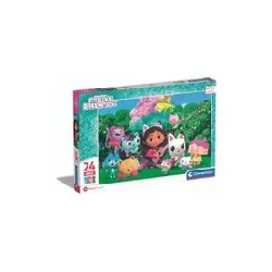 puzzle enfant 24 pièces maxi - gabby's dollhouse