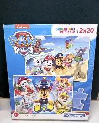 puzzle enfant 2x20 pièces - pat'patrouille