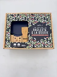 raclette à la bougie pour 2 lumi 2 série limitée 2022 - feuilles - cookut